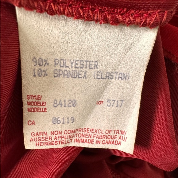 Vintage Michel Antonio Collection Burgundy Velvet Scoop Neck Maxi Dress Size 16 - Picture 11 of 14